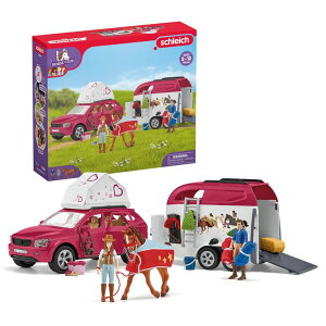 �V�����C�q ���� ���� �������� Schleich Horse Club ? Horse Adventures with Car and Trailer Horse Play Set, 110 Piece Set of Horse Toys for Girls and Boys Ages 5+ �y���s�A���i�z