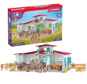�V�����C�q ���� ���� �������� Schleich Horse Club - 115 Piece Lakeside Playset with Horses and Riding Figurines for Children Ages 5+ �y���s�A���i�z