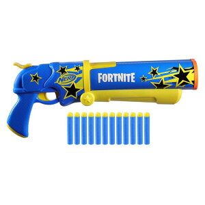 tH[giCg l` tBMA  Nerf Fortnite Half Tone Hero Blaster, Bonus Code to Unlock Half Tone Hero Wrap in The Game, Break Open Loading, 12 Nerf Elite Darts, Fortnite Gifts (Amazon Exclusive) ysAiz