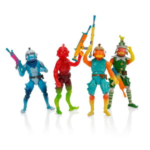 tH[giCg l` tBMA  FORTNITE Frozen Fishstick Four Pack - Four 4-inch Articulated Figures with Back Bling and Weapon Accessories ysAiz