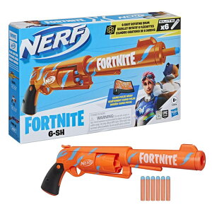 tH[giCg l` tBMA  Nerf Fortnite 6-SH Dart Blaster - Camo Pulse Wrap, Hammer Action Priming, 6-Dart Rotating Drum, Includes 6 Official Elite Darts ysAiz