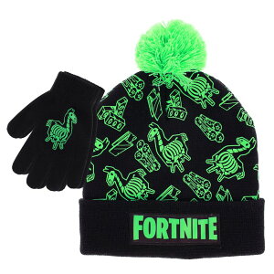tH[giCg l` tBMA  FORTNITE Boys Winter Beanie Hat and Snow Gloves for Boys 2 Piece Set ysAiz