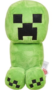 �}�C�N�� �������� �N���[�p�[ Mattel Minecraft Basic 8-inch Plush Creeper Stuffed Animal Figure, Soft Doll Inspired by Video Game Character �y���s�A���i�z