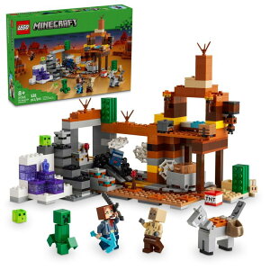 }CN  N[p[ LEGO Minecraft The Badlands Mineshaft Video Game Toy, Mining Exploration Set with Minecraft Minifigures, Birthday Gift for Boys and Girls, Action Packed Minecraft Toy for Kids Ages 8 and Up, 21263 ysA