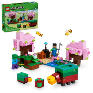 }CN  N[p[ LEGO Minecraft The Cherry Blossom Garden, Video Game Toy for Kids, Building Set with 2 Minecraft Minifigures, Bees and a Sniffer Figure, Hands-on Minecraft Toy for Boys and Girls Ages 8 and Up, 21260 ysA