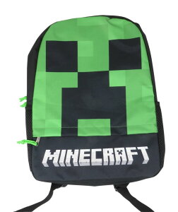 �}�C�N�� �������� �N���[�p�[ Mad Engine Minecraft Creeper Face Backpack Bookbag One Size �y���s�A���i�z