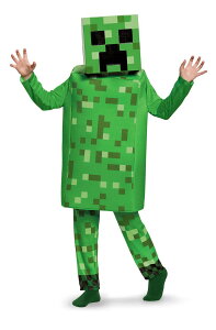 }CN  N[p[ Creeper Deluxe Minecraft Costume, Green, Small (4-6) ysAiz