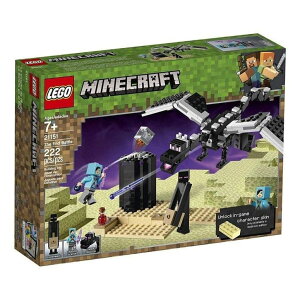 }CN  ender dragon LEGO Minecraft The End Battle 21151 Ender Dragon Building Kit Includes Dragon Slayer and Enderman Toy Figures for Dragon Fighting Adventures (222 Pieces) ysAiz