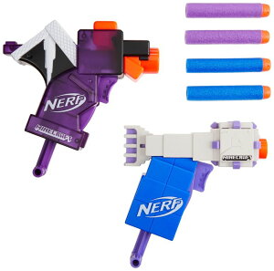 }CN  ender dragon Nerf MicroShots Minecraft Ender Dragon and Elder Guardian Mini Blaster 2-Pack, 4 Elite Darts, Pull to Prime Handle (Amazon Exclusive) ysAiz