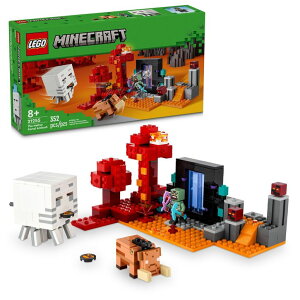 }CN  ender dragon LEGO Minecraft The Nether Portal Ambush Adventure Set, Building Toy for Kids with Minecraft Action Figures and Battle Scenes, Minecraft Toy for Boys, Girls and Gamers Ages 8 and Up, 21255 ysAiz