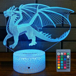 }CN  ender dragon FlyonSea Dragon Gifts Dragon Light 16 Color Changing Dimmable Kids Night Light with Touch and Remote Dragon Toys Light as Birthday Gifts for Boys Kids ysAiz