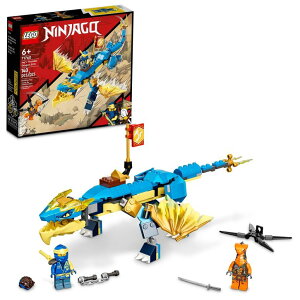 }CN  ender dragon LEGO NINJAGO Jayfs Thunder Dragon EVO 71760 - Toy Figure and Viper Snake Set with Minifigures, Collectible Speed Mission Banner, Ninja Battle Adventure, Great Gift for Kids 6 Plus Years Old ysAiz