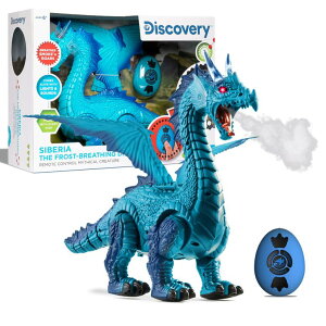 �}�C�N�� �������� ender dragon Discovery Kids RC Dragon Smoke, Large Dinosaur Toy w/Actual Smoke Breath, Wing-Flapping, Roaring, Light-Up, Realistic Sound, Easy to Use Remote Control, Fire Mist, Fun Robot Birthday �y���s�A���i�z