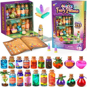 }WbN~NV[Y l` tBMA  Alritz Fairy Potions Kit - Magic Mix Kit 20 Bottles, Christmas Gifts Decorations Ornaments Garden Crafts Birthday Gifts Toys for Girls 6 7 8 9 10 Years Old Families Party Indoor Outdoor y