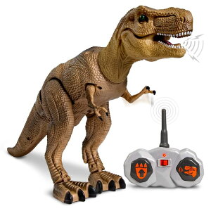 �����R�� �J�[ �M�t�g RC �������� �� Discovery Kids Remote Control RC T Rex Dinosaur Electronic Toy Action Figure Moving & Walking Robot w/Roaring Sounds & Chomping Mouth, Realistic Plastic Model, Boys & Girls 6 Years Old+ �y���s�A���i
