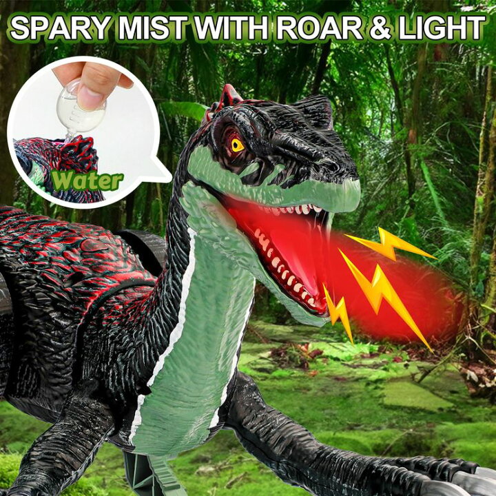 Sunrad 2.4GHz Rechargeable Dino Sunrad Mini Remote Control Dinosaur Toy ...