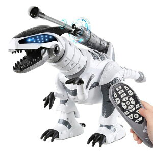 R J[ Mtg RC   Fistone RC Robot Dinosaur Intelligent Interactive Smart Toy Electronic Remote Controller Robot Walking Dancing Singing with Fight Mode Toys for Kids Boys Girls Age 5 6 7 8 9 10 and Up Year Old ysA