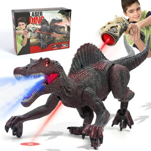 R J[ Mtg RC   FRUSE Remote Control Dinosaur Toys,RC Walking Robot Dinosaur w/Light Tracing,Spray Mist,LED Light,Roaring,Jurassic Dinosaur Toys,Toys for Kids Girls Age 3 4 5 6 7 8 ysAiz