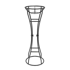 K[f CeA u Cg  Alpine Corporation 24" Tall Indoor/Outdoor Metal Gazing Globe Display Stand, Black ysAiz