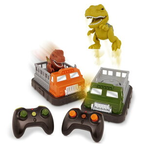 �����R�� �J�[ �M�t�g RC �������� �� Terra by Battat ? Remote Control Bumper Cars ? Bumper Rivals RC Ejecting Bumper Cars ? 2-Player Dinosaur Duel ? 1-Player Auto Mode ? RC Bumper Cars Set of 2 ? Gift Toy for Toddlers&Kids 3 Y �y���s�A��