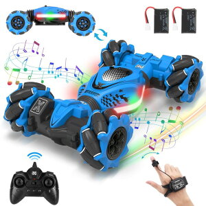 R J[ Mtg RC   Fosgoit RC Car Gesture Sensing RC Stunt Car, Toys for Boys Girls 6-12, Best Gifts for Kids Boys 6 7 8 9 10 11 12 Years Old, 2.4GHz 4WD RC Cars Off-Road 360° Rotate All-Round Drift with Lights ys