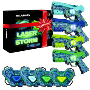 [U[^O [U[e  tFCN Laser Tag Game for Boys Age 8-12, Lazer Tag Guns Set with Vests, Christmas & Birthday Gift for Kids & Adults, Fun Outdoor Indoor Laser Blaster Experience (4 Pack) ysAiz