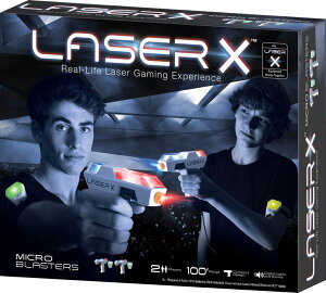 ���[�U�[�^�O ���[�U�[�e �������� �t�F�C�N LASER X Two Player Laser Gaming Set, Multi, 2 Laser units with 2 Arms Receivers 100' Range �y���s�A���i�z