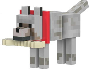 }CNtg }CN Mattel Minecraft Diamond Level Wolf Action Figure & Die-Cast Accessories, Collectible Toy Inspired by Video Game, 5.5-inch Scale ysAiz