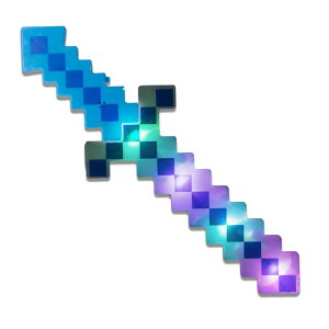 }CNtg }CN Fun Central LED Light Up Pixel 8-Bit Toy Sword for Kids (Multi, 18") ysAiz