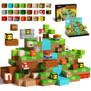 }Olbg ubN gݗ L[u GobiDex Magnetic Blocks Kids Building Toys for Boys Girls 3+, Game-Based Build MagWonder with Magnet Construction Toys, Upgraded STEM Sensory Gift for Christmas Birthday ysAiz