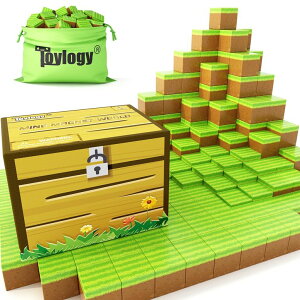 �}�C���N���t�g �}�C�N�� Magnetic Blocks-Build Mine Magnet World Grass Edition, Magnetic Toys for Boys & Girls Age 3-4 4-5 6-8, STEM Montessori Sensory Toys for Toddlers Gifts for 3+ Years Old Girls Boys �y���s�A���i�z