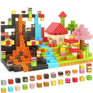 }CNtg }CN 110PCS Magnetic Blocks - Build Mine Magnet World Magic Teleport Pipes Set, Building STEM Sensory Toddler Toys for 3+ Year Old Boys & Girls, Compatible with All Magworld 1h Magnetic Blocks Kids Toys ysAiz