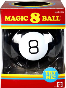 }CNtg }CN Mattel Games Magic 8 Ball Kids Toy, Retro Themed Novelty Fortune Teller, Ask a Question and Turn Over for Answer ysAiz