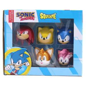 マインクラフト マイクラ Sonic The Hedgehog SquishMe Series 1 Collectors Box 6-Pack: Stress Relief Toy, Party Favor & Fidget Toys for Kids - Entire Series 1 Set w/Sonic Figures, and Squishies 【並行輸入品】