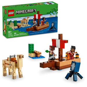 }CNtg }CN S LEGO Minecraft The Pirate Ship Voyage, Boat Toy Playset for Kids with Squid, Camel and Pirate Figures, Pirate Toy Building Set for Action Role-Play, Minecraft Gift for 8 Year Old Boys and Girls, 21259 ysA