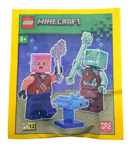 }CNtg }CN S LEGO Minecraft: Adventurer with Drowned and Axolotl Combo Pack - 6+ ysAiz