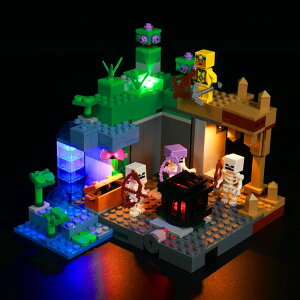 }CNtg }CN S BrickBling Light Kit Compatible with Lego Minecraft The Skeleton Dungeon 21189, Minecraft Dungeon LED Lighting Compatible with Lego 21189 (No Model, Only Lights) ysAiz