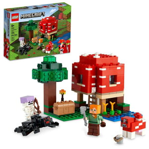 }CNtg }CN S LEGO 21179 Minecraft The Mushroom House Building Toy Set for Children from 8 Years Old, Gift Idea with Figures ysAiz