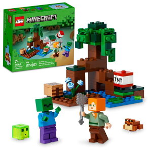 }CN  N[p[ LEGO Minecraft The Swamp Adventure 21240, Building Game Construction Toy with Alex and Zombie Figures in Biome, Birthday Gift Idea for Kids Ages 8+ ysAiz