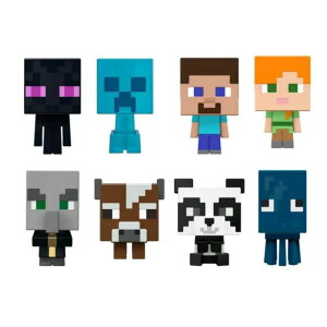 �}�C�N�� �������� �N���[�p�[ Mattel Minecraft Mob Head Minis 2022 Complete Set of 8 Micro Figures from HHP58-956B Release �y���s�A���i�z