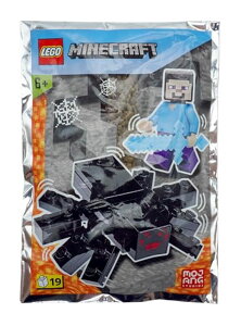 }CN  N[p[ LEGO Minecraft: Steve Minifigure with Pickaxe and Spider ysAiz
