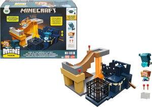 }CN  N[p[ Mattel Minecraft Mini Mode Playset, Rise of the Warden Set with 2 Minis including Steve & Warden Figures & DLC Code ysAiz