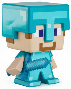 �}�C�N�� �������� �N���[�p�[ Mattel Minecraft 2021 Special Edition Action Figure, Large-Sized Steve in Diamond Armor for Minecraft Live Festival �y���s�A���i�z