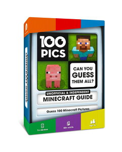 �}�C�N�� �������� �N���[�p�[ 100 PICS Unofficial & Independent Minecraft Guide - Guess 100 Minecraft Items | Flash Cards with Slide Reveal Case | Card Game, Gift, Stocking Stuffer | for Kids and Adults | Ages 6+ �y���s�A���i�z