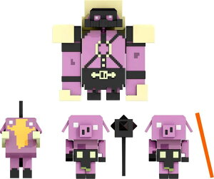 }CN  N[p[ Mattel Minecraft Legends Nether Invasion Pack, Set of 4 Action Figures with Attack Action and Accessories ysAiz
