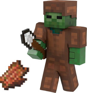 }CN  N[p[ Mattel Minecraft Diamond Level Zombie Action Figure with 4 Accessories, 5.5-in Collector Scale & Pixelated Design ysAiz