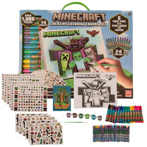 �}�C�N�� �������� �N���[�p�[ Innovative Designs Minecraft Creative Coloring Canvas Painting and Activity Set for Kids, 1000+ pcs �y���s�A���i�z