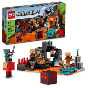 マイクラ おもちゃ クリーパー LEGO Minecraft The Nether Bastion Set, 21185 Battle Action Toy with Mob, Piglin Brute & Strider Figures, for Kids, Boys and Girls Age 8 Plus 【並行輸入品】