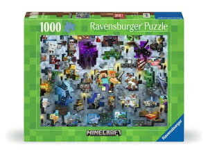 �}�C�N�� �������� �N���[�p�[ Ravensburger Mojang Minecraft Mobs 1000 Piece Jigsaw Puzzle for Adults - 12000422 - Handcrafted Tooling, Made in Germany, Every Piece Fits Together Perfectly �y���s�A���i�z
