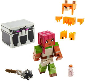 �}�C�N�� �������� �N���[�p�[ Mattel Minecraft Dungeons Battle Chest with Figure, Weapon and Accessories, Action & Adventure Toy Based on Video Game, For Storytelling Play and Display, Gift for 6 Years Old and Up �y���s�A���i�z